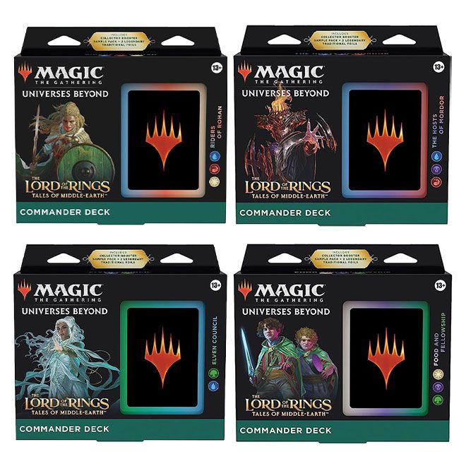 Magic The Gathering - The Lord Of The Rings - Tales Of Middle-Earth - Commander Deck - Bundle Of 4 - JET Cards