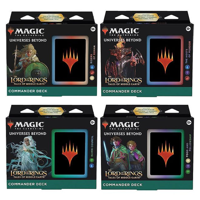 Magic The Gathering - The Lord Of The Rings - Tales Of Middle-Earth - Commander Deck - Bundle Of 4 - JET Cards