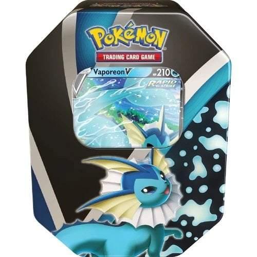 Pokemon Eevee Evolutions Tin - Vaporeon V - JET Cards