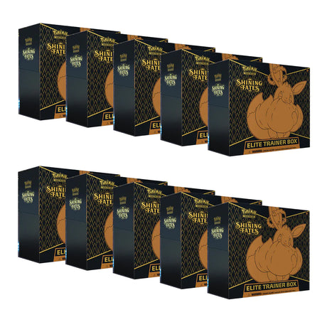 Pokemon Shining Fates Elite Trainer Box (Sealed Case Of 10 Boxes) - JET Cards