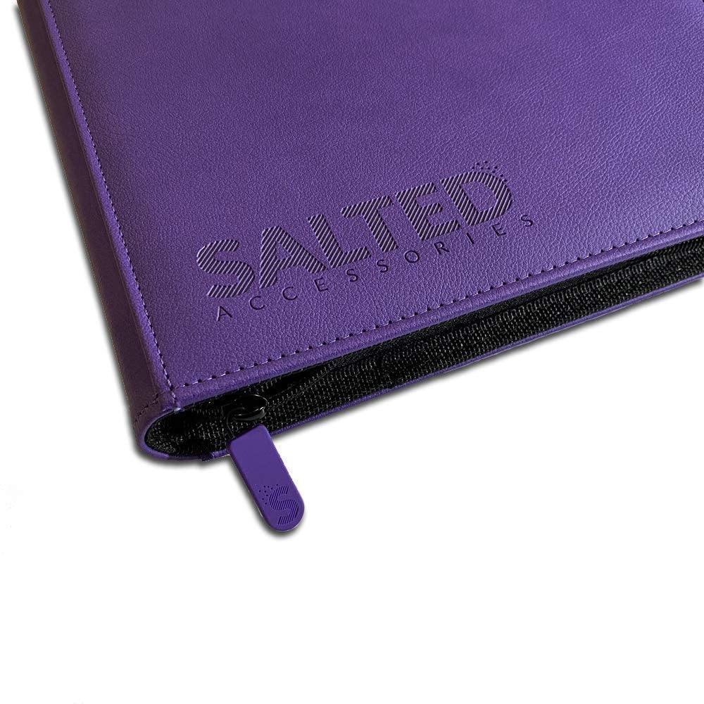 Salted Accessories - Base Collection - 9-Pocket Zip Binder - Violet - JET Cards