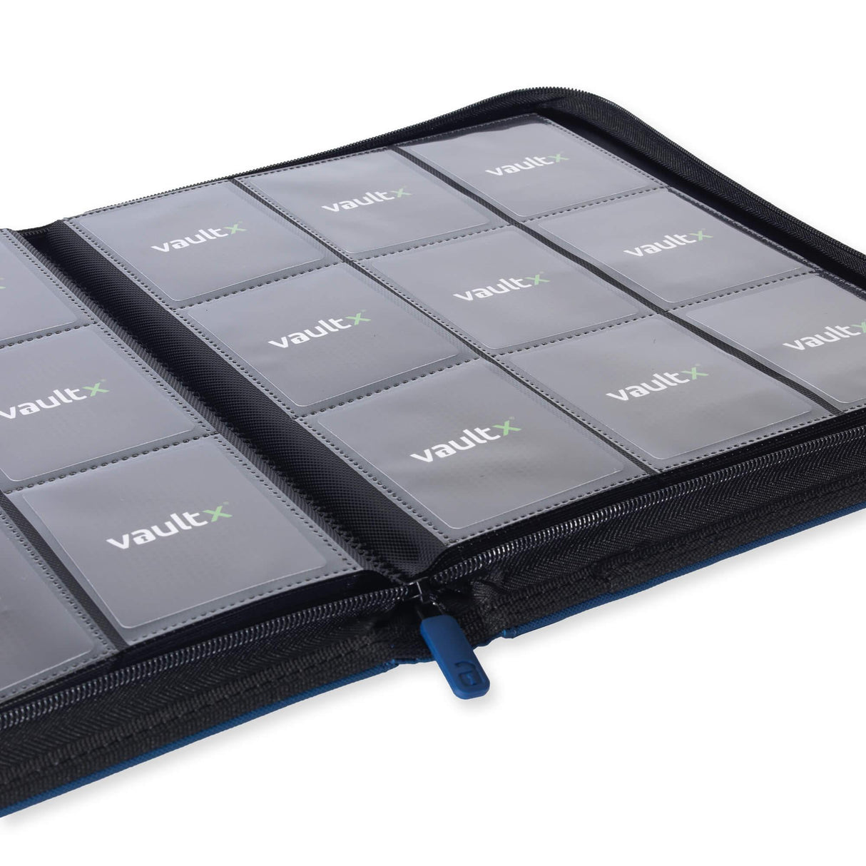 Vault X - 9-Pocket Exo-Tec® - Zip Binder - Blue - JET Cards