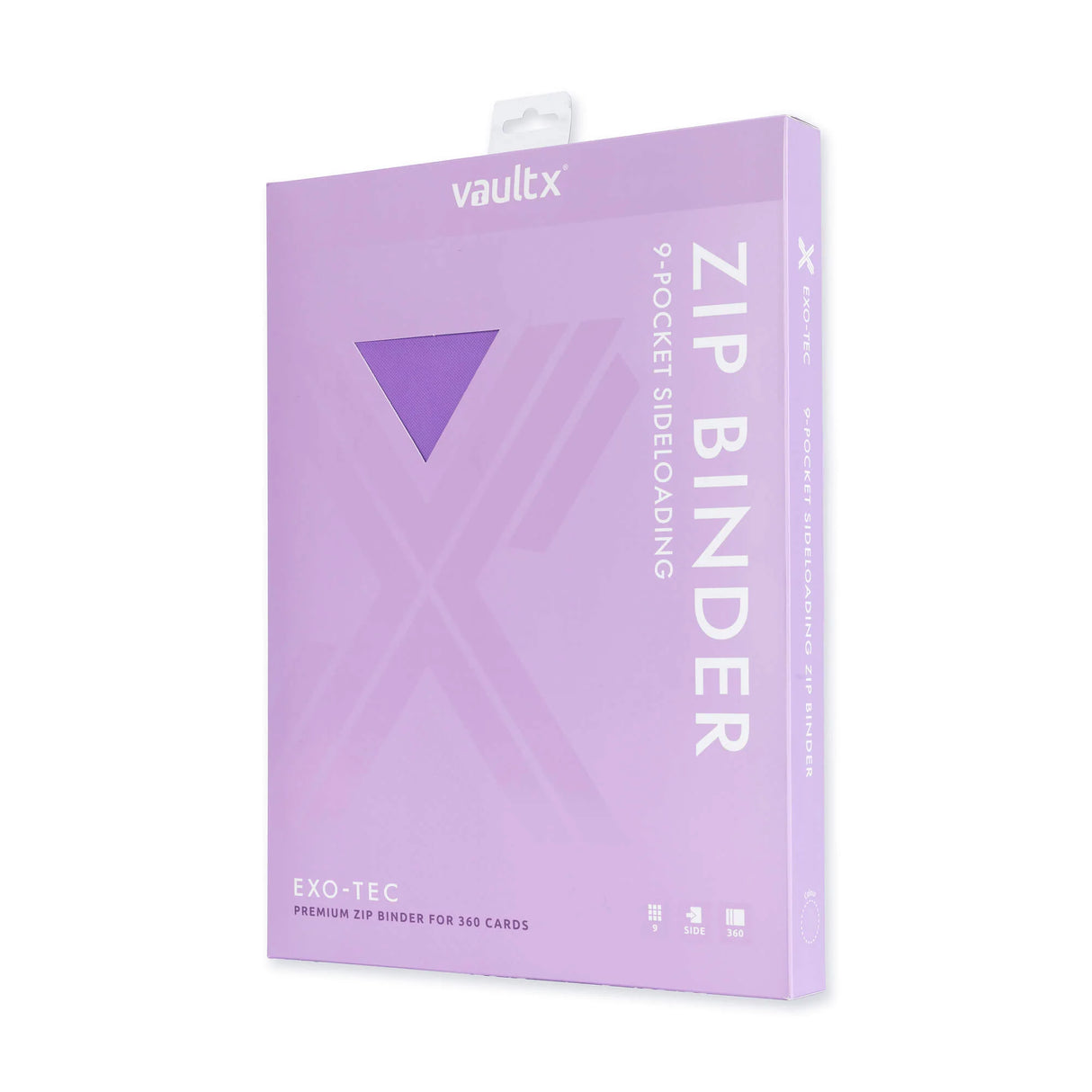 Vault X - 9-Pocket Exo-Tec® - Zip Binder - Just Purple - JET Cards