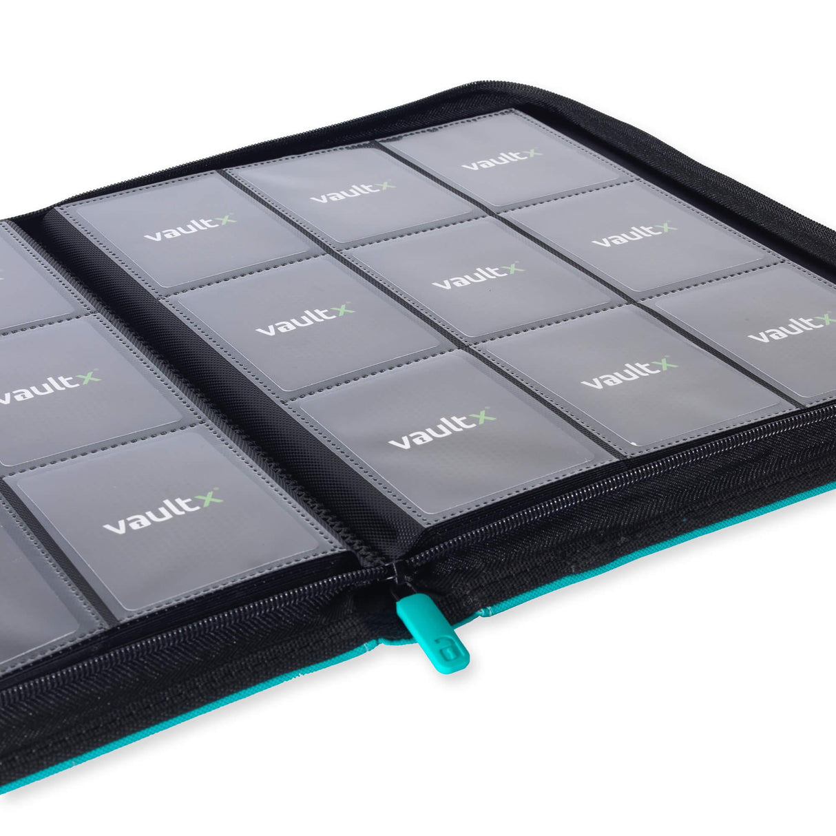Vault X - 9-Pocket Exo-Tec® - Zip Binder - Teal - JET Cards