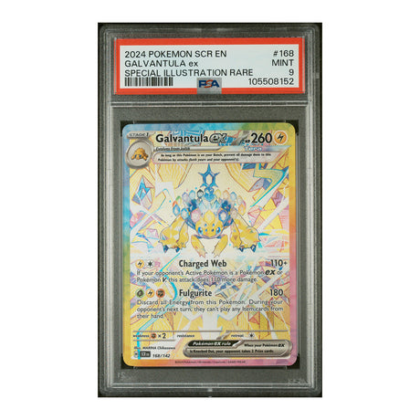 Pokemon - Scarlet & Violet - Stellar Crown - Galvantula ex - 168/142 (PSA 9 Graded Slab) - JET Cards