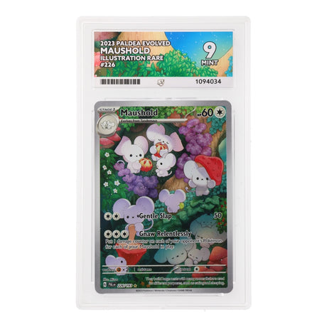 Pokemon - Scarlet & Violet - Paldea Evolved - Maushold - 226/193 (ACE 9 Art Label Graded Slab) - JET Cards