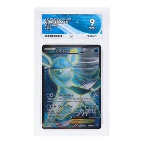 Pokemon - XY - Fates Collide - Glaceon ex - 116/124 (ACE 9 Art Label Graded Slab) - JET Cards