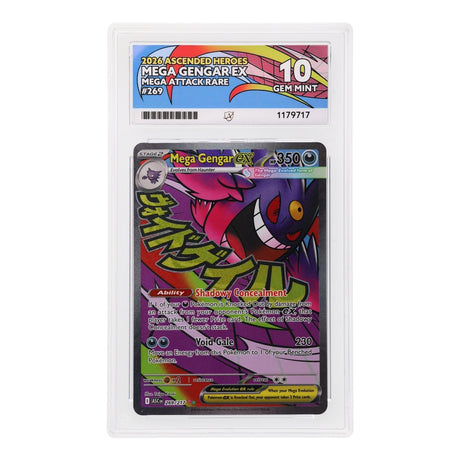Pokemon - Mega Evolution - Ascended Heroes - Mega Gengar ex - 269/217 (ACE 10 Art Label Graded Slab) - JET Cards