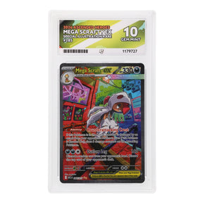 Pokemon - Mega Evolution - Ascended Heroes - Mega Scrafty ex - 285/217 (ACE 10 Art Label Graded Slab) - JET Cards