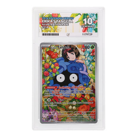 Pokemon - Mega Evolution - Ascended Heroes - Erika's Tangela - 218/217 (ACE 10 Art Label Graded Slab) - JET Cards