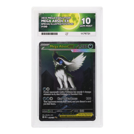 Pokemon - Mega Evolution - Mega Absol ex - 180/132 (ACE 10 Art Label Graded Slab) - JET Cards