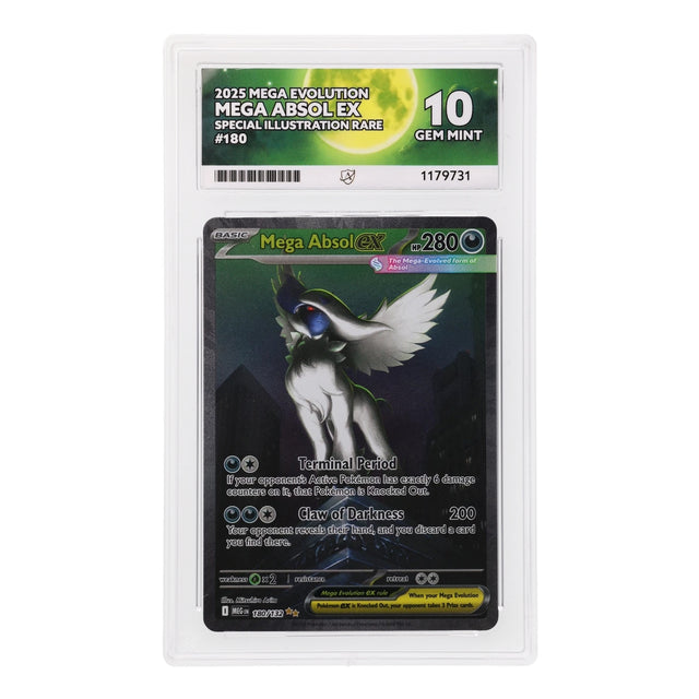 Pokemon - Mega Evolution - Mega Absol ex - 180/132 (ACE 10 Art Label Graded Slab) - JET Cards