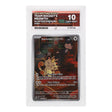 Pokemon - Scarlet & Violet - Destined Rivals - Team Rocket's Meowth - 203/182 (ACE 10 Art Label Graded Slab) - JET Cards