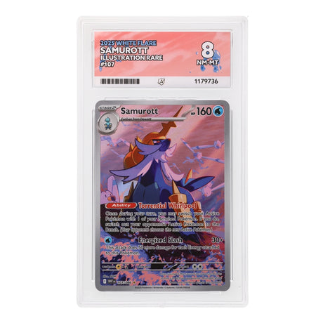 Pokemon - Scarlet & Violet - White flare - Samurott - 107/086 (ACE 8 Art Label Graded Slab) - JET Cards
