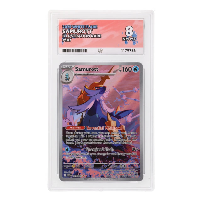 Pokemon - Scarlet & Violet - White flare - Samurott - 107/086 (ACE 8 Art Label Graded Slab) - JET Cards