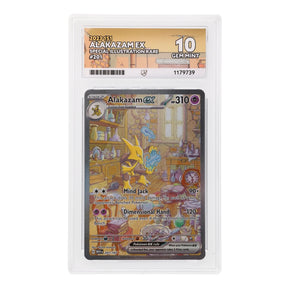 Pokemon - Scarlet & Violet - 151 - Alakazam ex - 201/165 (ACE 10 Art Label Graded Slab) - JET Cards