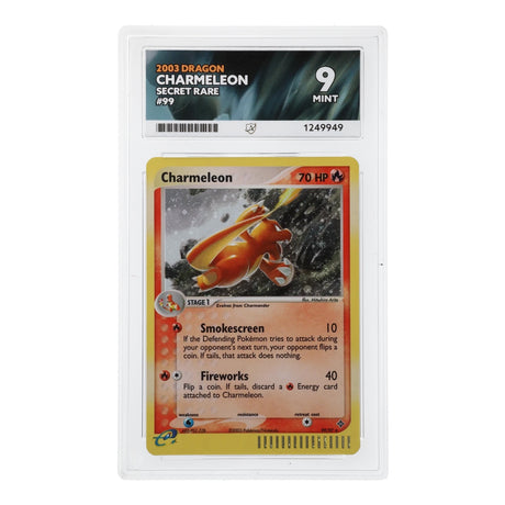 Pokemon - EX Series - Dragon - Charmeleon - 99/97 (ACE 9 Art Label Graded Slab) - JET Cards