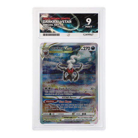 Pokemon - Sword & Shield - Crown Zenith - Darkrai VSTAR - GG50/GG70 (ACE 9 Art Label Graded Slab) - JET Cards