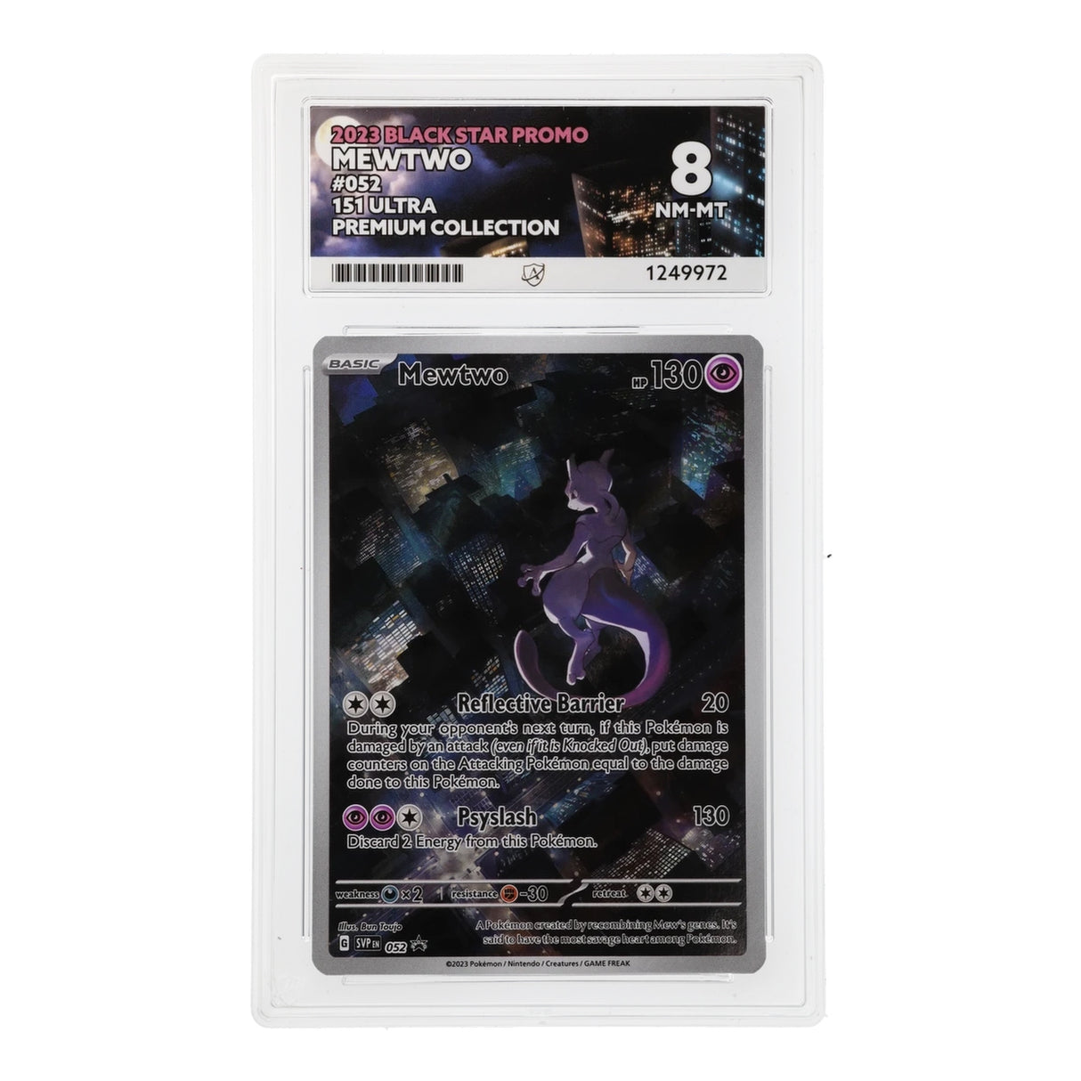 Pokemon - Black Star Promo - Mewtwo - SVP052 (ACE 8 Art Label Graded Slab)