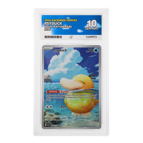 Pokemon - Mega Evolution - Ascended Heroes - Psyduck - 226/217 (ACE 10 Art Label Graded Slab) - JET Cards