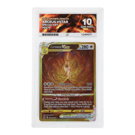 Pokemon - Sword & Shield - Crown Zenith - Arceus VSTAR - GG70/GG70 (ACE 10 Art Label Graded Slab) - JET Cards