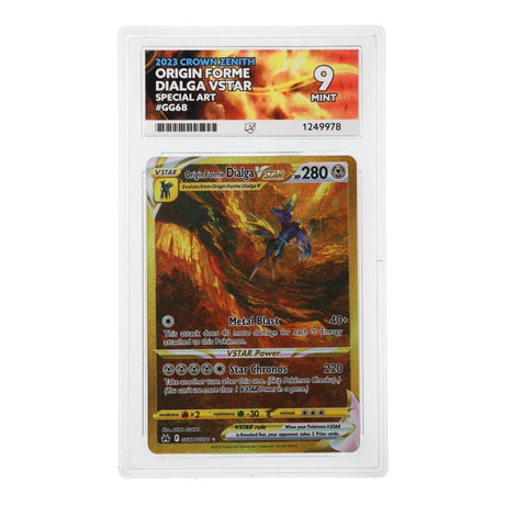 Pokemon - Sword & Shield - Crown Zenith - Origin Forme Dialga VSTAR - GG68/GG70 (ACE 10 Art Label Graded Slab) - JET Cards