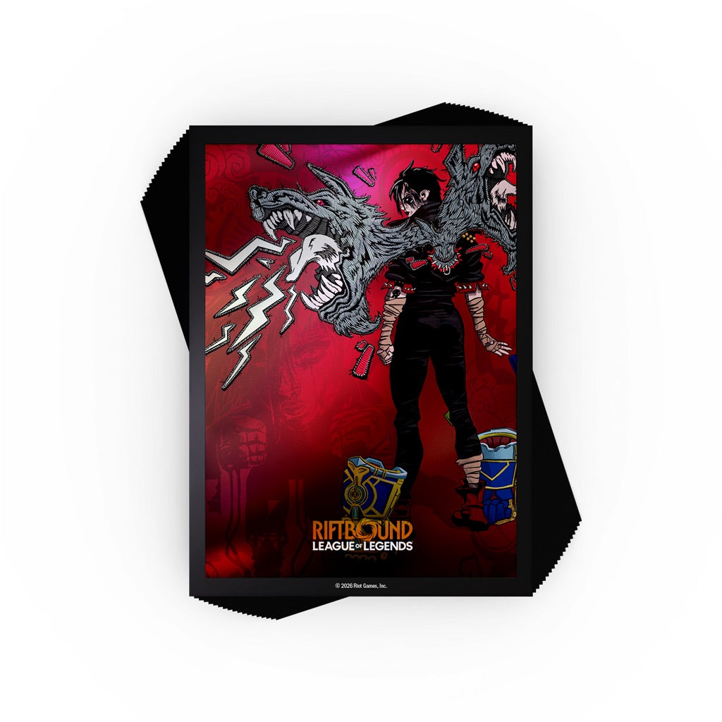 Riftbound: League of Legends TCG - Spiritforged - Art Sleeves - Vi, Piltover Enforcer (100 Sleeves) - JET Cards