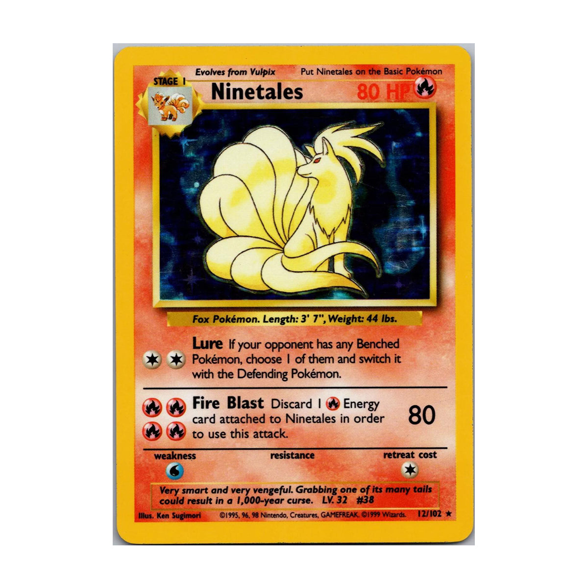 Ninetales 12/102 - Base Set - Holo Rare