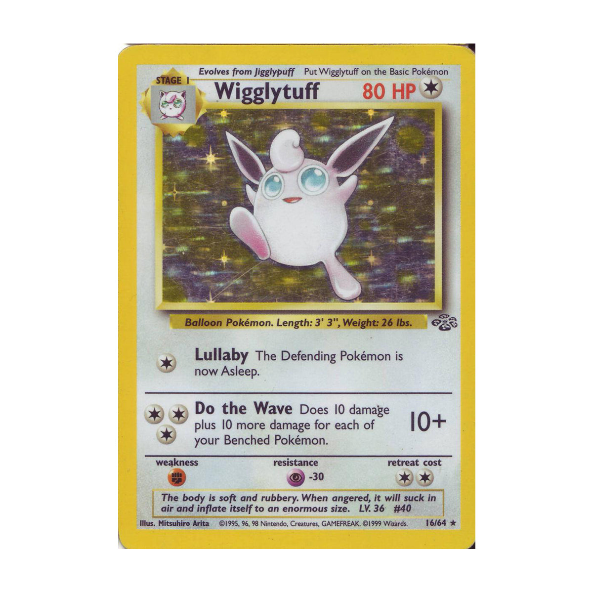 Wigglytuff 16/64 - Base Set - Jungle - Holo Rare