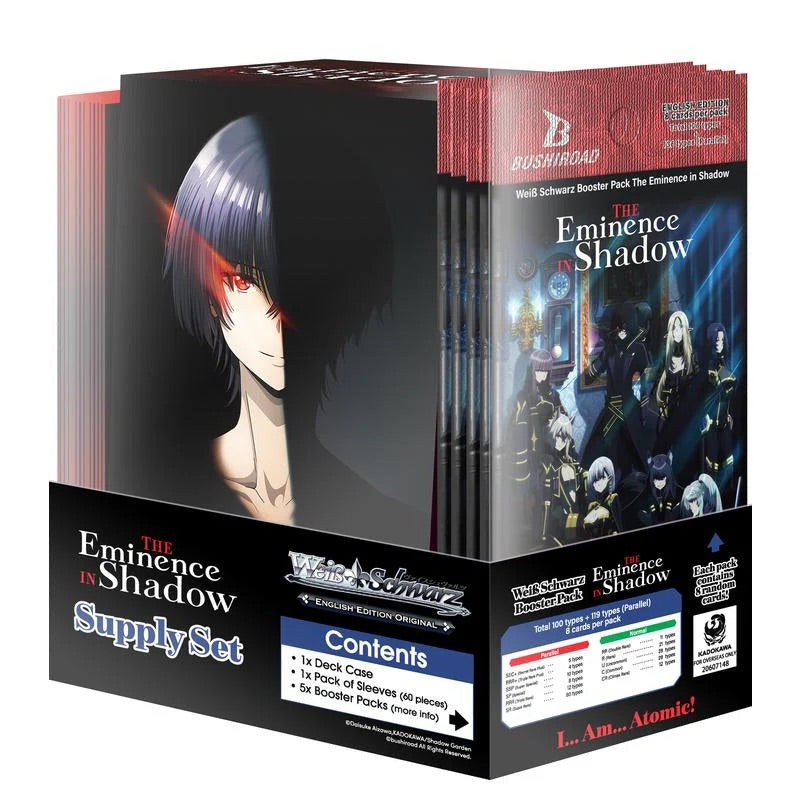 Weiss Schwarz - The Eminence in Shadow - Supply Set - JET Cards