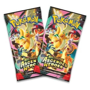 Pokemon - Mega Evolution - Ascended Heroes - 2 Pack Blister - Erika's Tangela - JET Cards