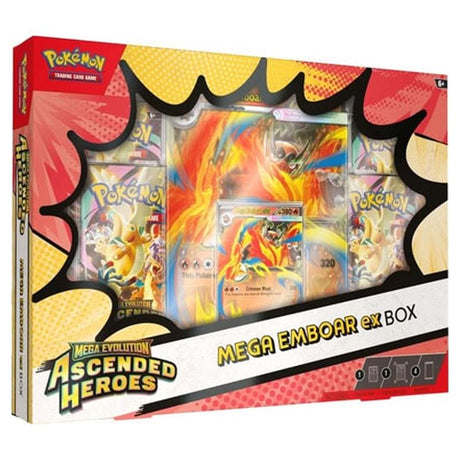 Pokemon - Mega Evolution - Ascended Heroes - Mega Emboar ex Box - JET Cards