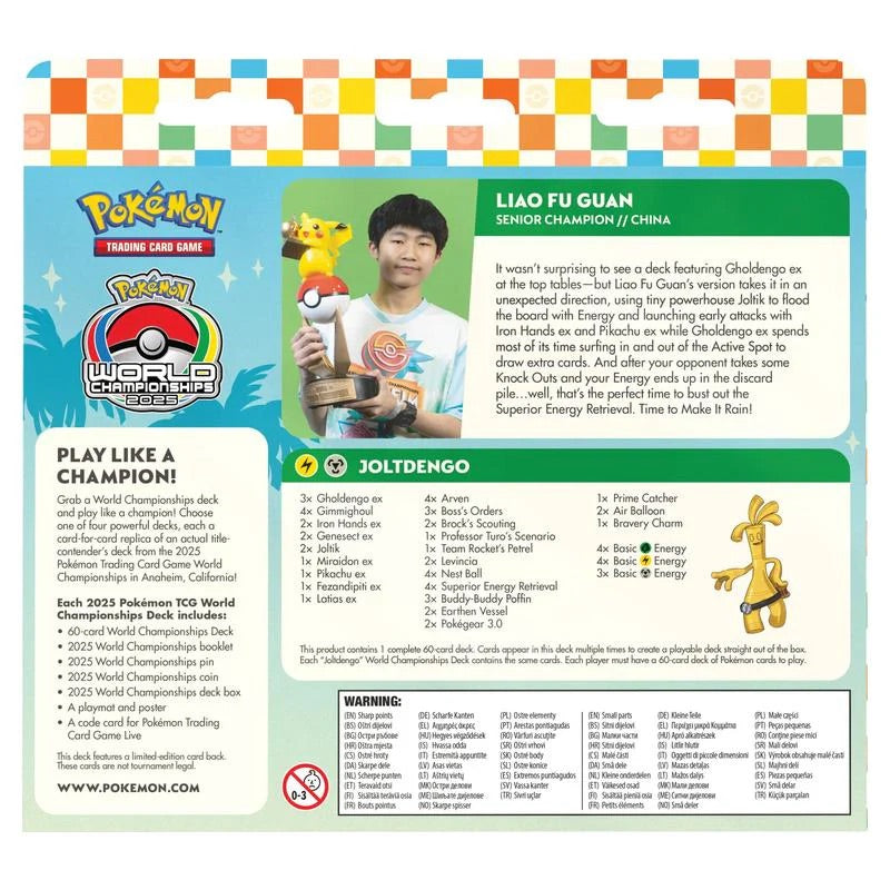Pokemon - 2025 World Championship Deck - Fuguan Liao (Joltdengo) - JET Cards