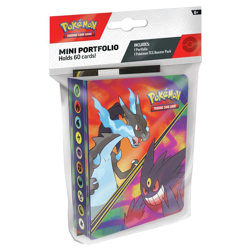 IN-STORE EXCLUSIVE - Pokemon - Mega Evolution - Mega Charizard X and Mega Gengar - Mini Portfolio with Booster - JET Cards