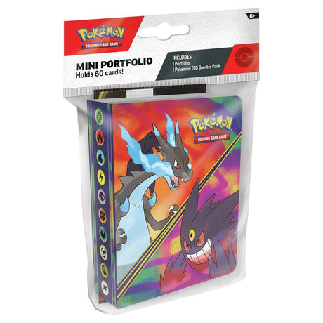 IN-STORE EXCLUSIVE - Pokemon - Mega Evolution - Mega Charizard X and Mega Gengar - Mini Portfolio with Booster - JET Cards
