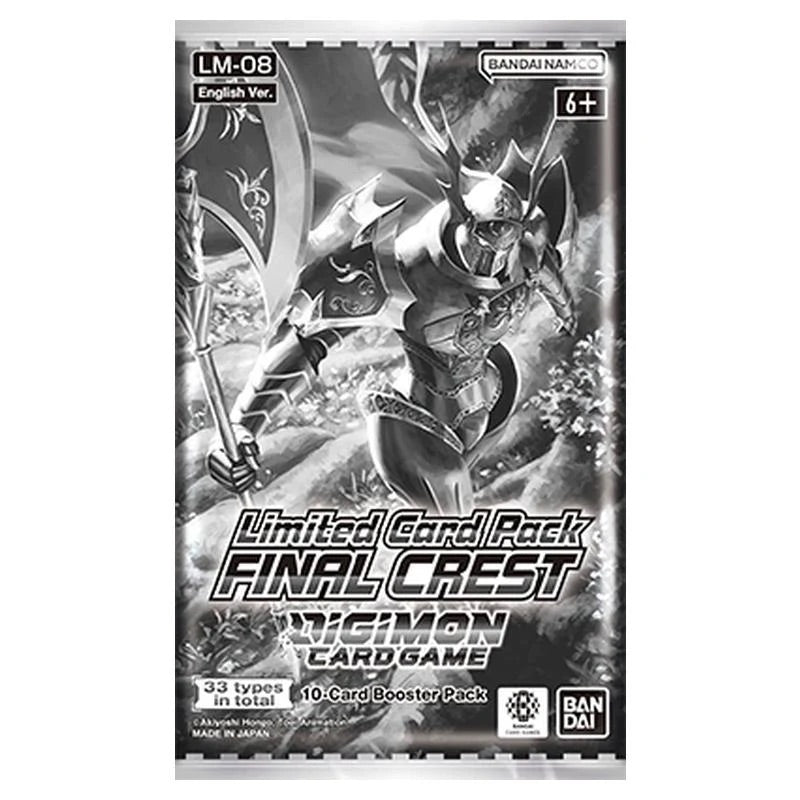 Digimon Card Game - LM08 - Limited Card Pack - Final Crest - Booster Box (6 Packs)