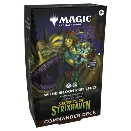 Magic The Gathering - Secrets of Strixhaven - Commander Deck - Witherbloom Pestilence - JET Cards