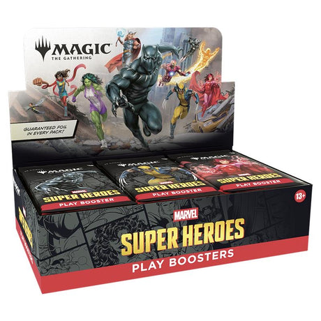 Magic The Gathering - Marvel Super Heroes - Play Booster Box (30 Packs) - JET Cards