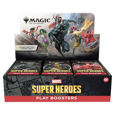 Magic The Gathering - Marvel Super Heroes - Play Booster Box (30 Packs) - JET Cards