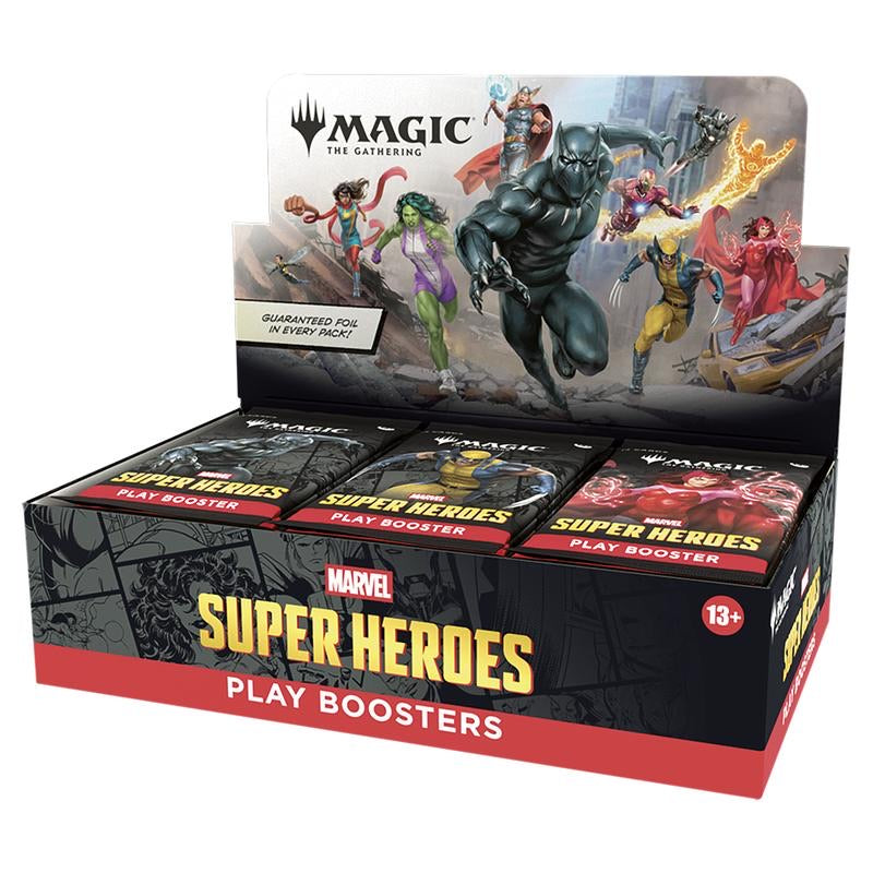 Magic The Gathering - Marvel Super Heroes - Play Booster Box (30 Packs) - JET Cards