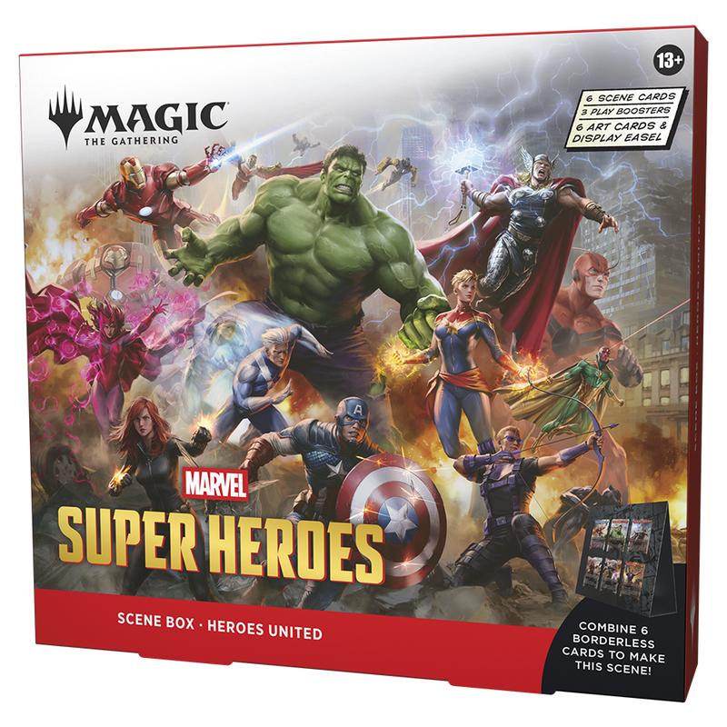 Magic The Gathering - Marvel Super Heroes - Scene Box - Heroes United - JET Cards