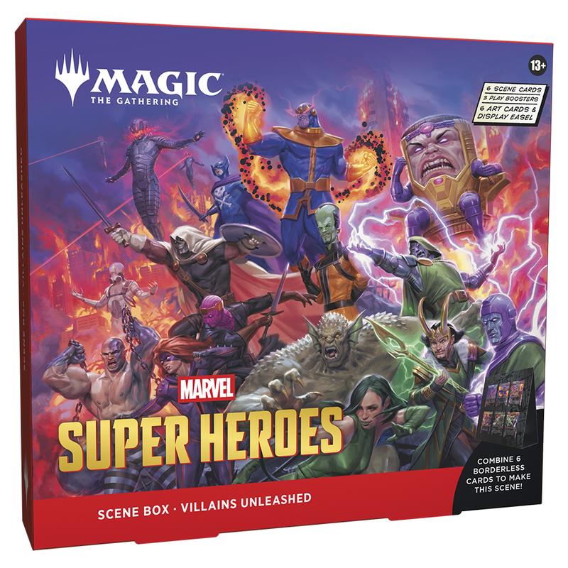 Magic The Gathering - Marvel Super Heroes - Scene Box - Villains Unleashed - JET Cards