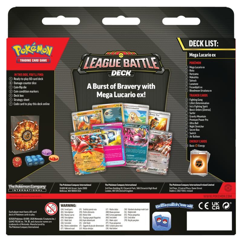 Pokemon - ex League Battle Deck - Mega Lucario ex - JET Cards