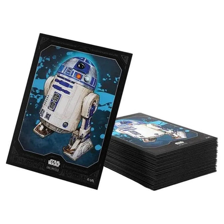 Gamegenic - Star Wars Unlimited - Premium Art Sleeves - R2-D2 - JET Cards