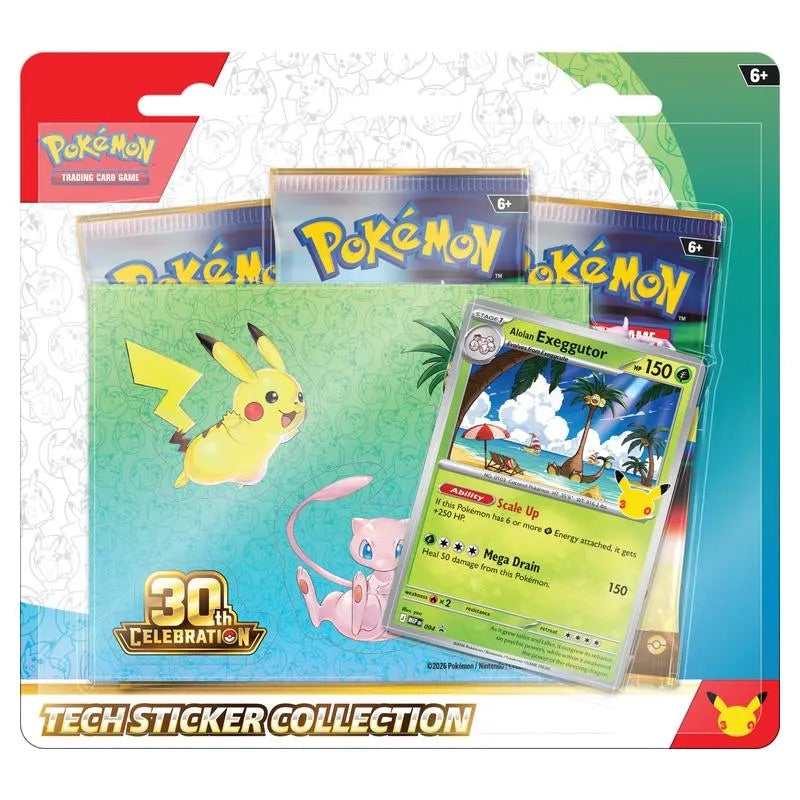 Pokemon - 30th Celebration - Tech Sticker Collection - Alolan Exeggutor
