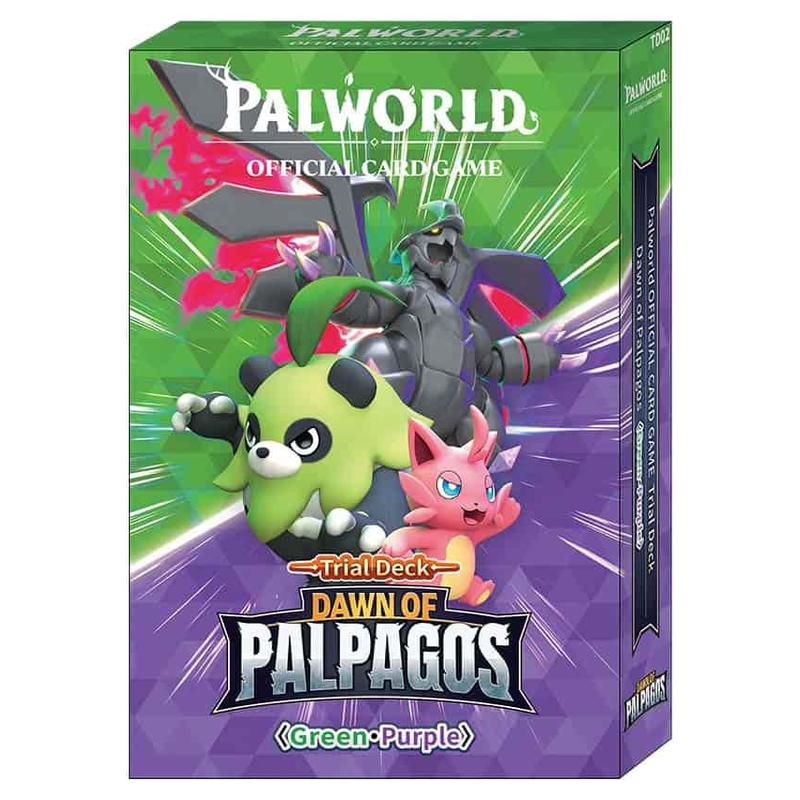 Palworld Official Card Game - Dawn of Palpagos - Trial Deck - Green/Purple