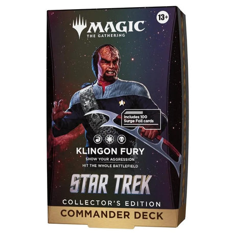 Magic The Gathering - Star Trek - Collector's Edition Commander Deck - Klingon Fury - JET Cards