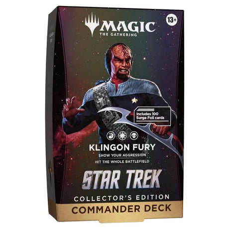 Magic The Gathering - Star Trek - Collector's Edition Commander Deck - Klingon Fury - JET Cards