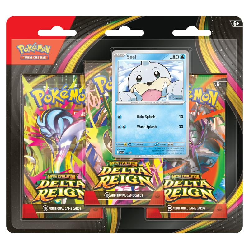 Pokemon - Mega Evolution - Delta Reign - 3-Pack Blister - Seel