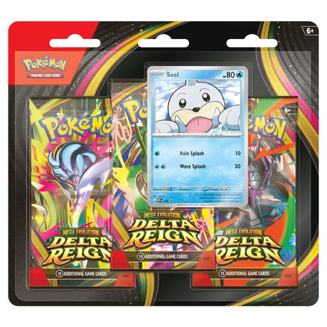 Pokemon - Mega Evolution - Delta Reign - 3-Pack Blister - Seel - JET Cards
